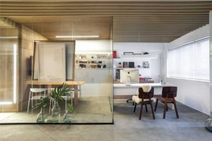 Ambiente: Escritório | Arquiteta Gabriela Casagrande | MDFs Chenin Blanc e Argel